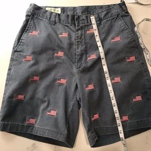 Orvis American Flag Embroidered Shorts
